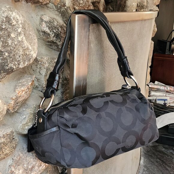 COACH M0869-13439 Parker Optic Art Black Signature Shoulder Bag - Picture 9 of 16